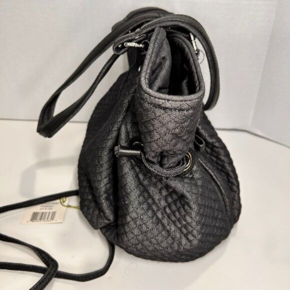 Vera Bradley Solid Shoulder Purse and Matching Crossbody Wallet w/ Wristlet RFID - Picture 15 of 15